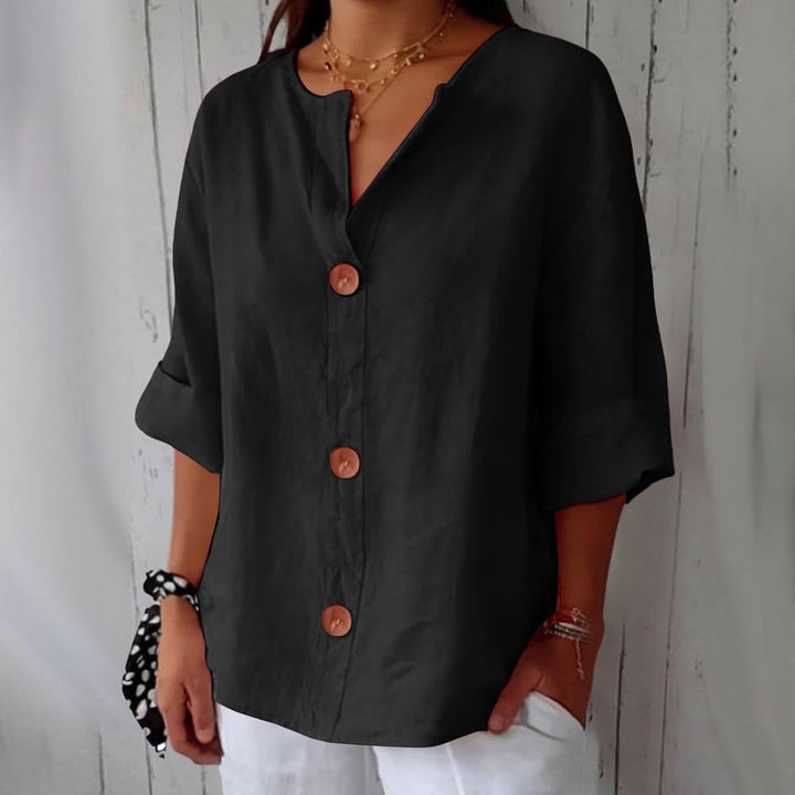 Noora™ Relaxed Linen Blouse