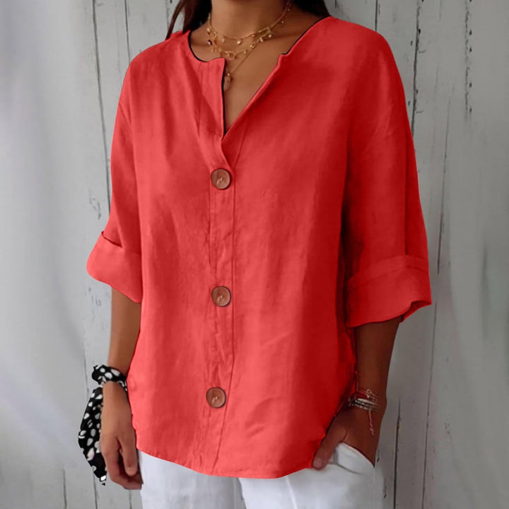 Noora™ Relaxed Linen Blouse