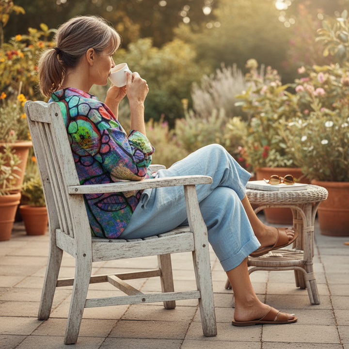 Fenna™ | Artistic Bloom Blouse