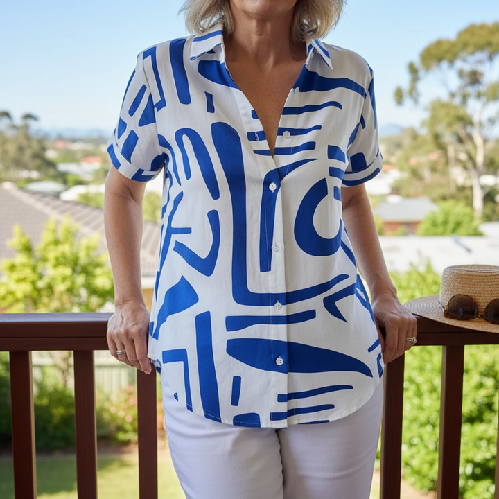 Arvo™ – Casual Abstract Summer Blouse